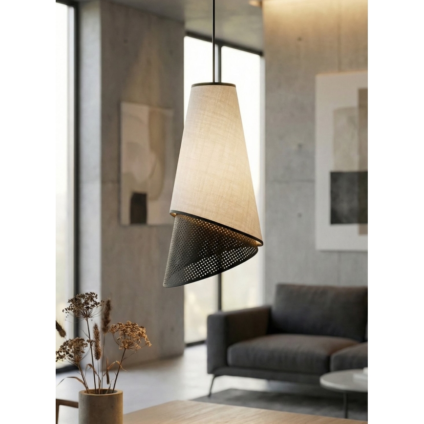 Pakaramais gaismeklis uz kabeļa MODA 3xE27/15W/230V pelēks/melns