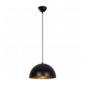 Pakaramais gaismeklis uz kabeļa SIVANI 1xE27/40W/230V Ø 30 cm, melns/miedzēts