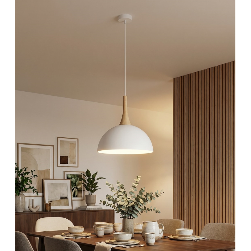 Pakaramais gaismeklis uz troses NAUTICA 1xGX53/12W/230V balts