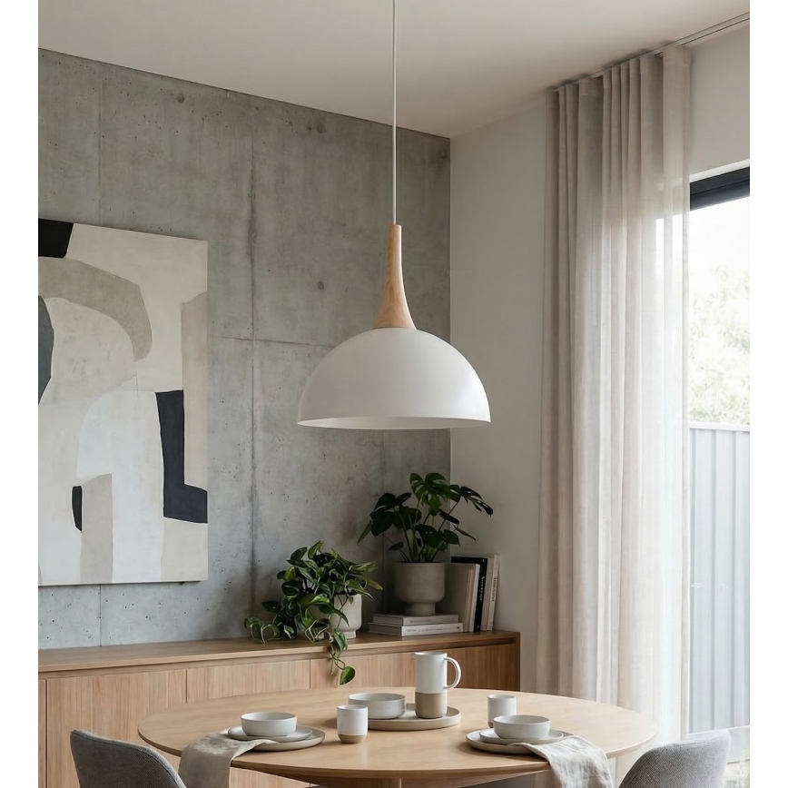 Pakaramais gaismeklis uz troses NAUTICA 1xGX53/12W/230V balts