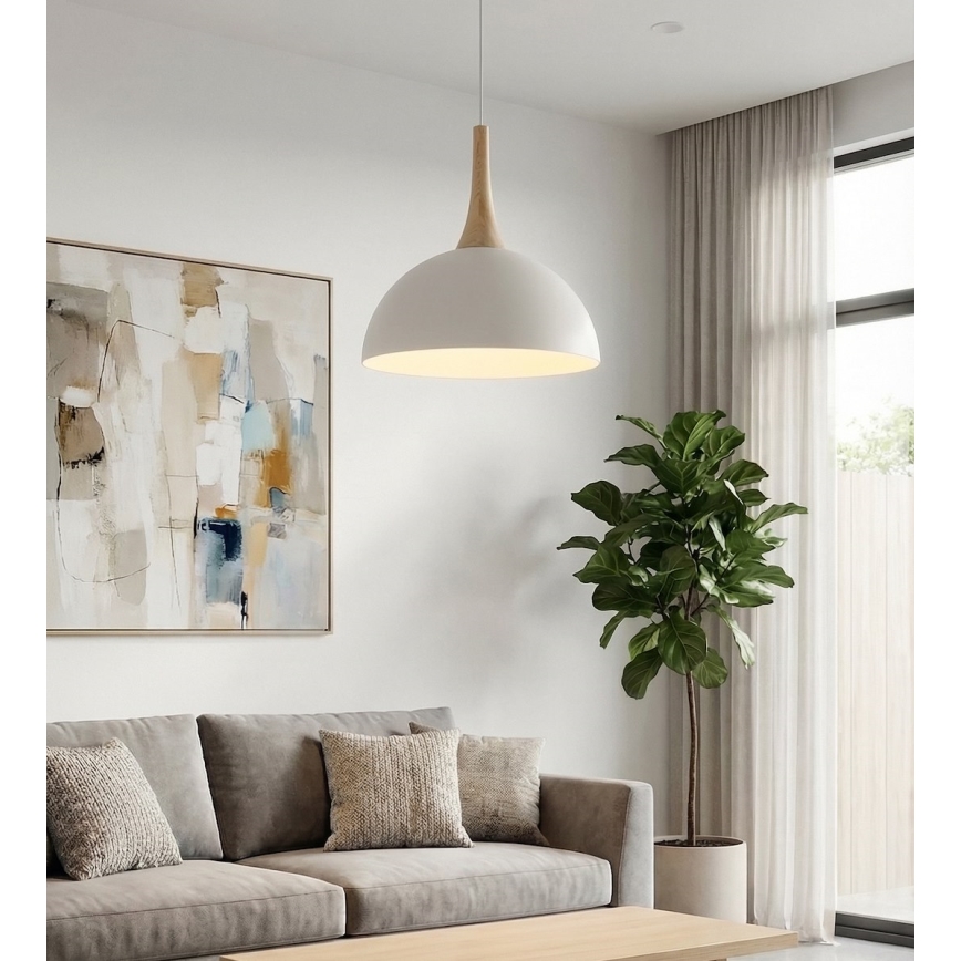 Pakaramais gaismeklis uz troses NAUTICA 1xGX53/12W/230V balts