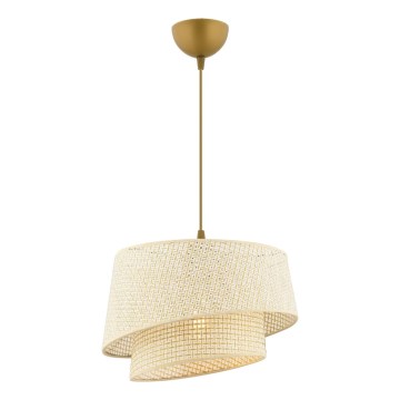 Pakaramais gaismeklis uz vada BARETTE 1xE27/60W/230V krēmkrāsains