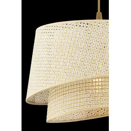 Pakaramais gaismeklis uz vada BARETTE 1xE27/60W/230V krēmkrāsains