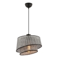 Pakaramais gaismeklis uz vada BARETTE 1xE27/60W/230V pelēks/melns