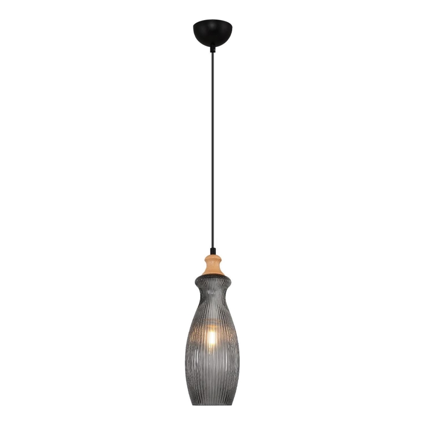 Pakaramais gaismeklis uz vada BOTTLE 1xE14/4W/230V dūmakains