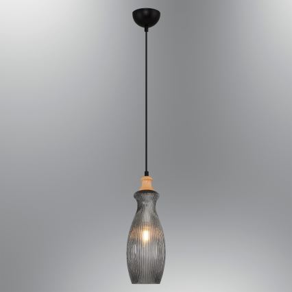 Pakaramais gaismeklis uz vada BOTTLE 1xE14/4W/230V dūmakains