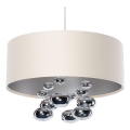 Pakaramais gaismeklis uz vada BUBBLE 1xE27/60W/230V, diam. 40 cm, bēšs