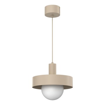 Pakaramais gaismeklis uz vada CANAN 1xE27/15W/230V Ø 29 cm, bēšs