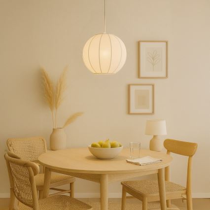 Pakaramais gaismeklis uz vada DANA 1xE27/15W/230V Ø 25 cm balts