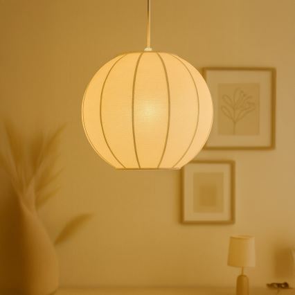 Pakaramais gaismeklis uz vada DANA 1xE27/15W/230V Ø 25 cm balts