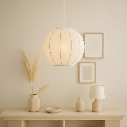 Pakaramais gaismeklis uz vada DANA 1xE27/15W/230V Ø 25 cm balts