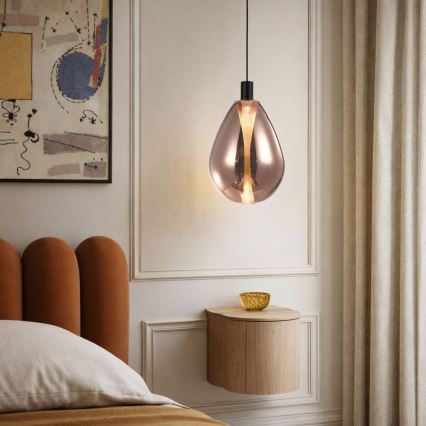 Pakaramais gaismeklis uz vada DENSO 1xG9/5W/230V, diam. 20 cm, vara/melna