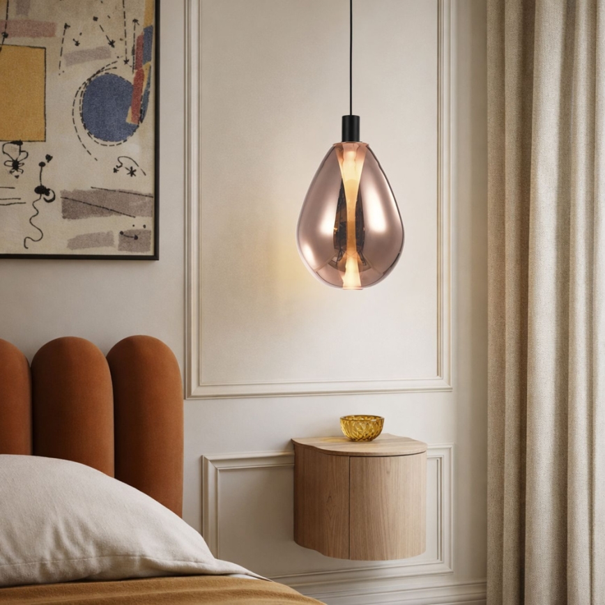 Pakaramais gaismeklis uz vada DENSO 1xG9/5W/230V, diam. 20 cm, vara/melna