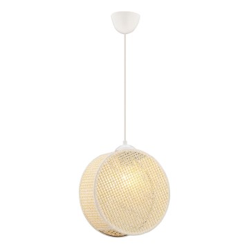 Pakaramais gaismeklis uz vada DRUM 1xE27/60W/230V, krēmkrāsas