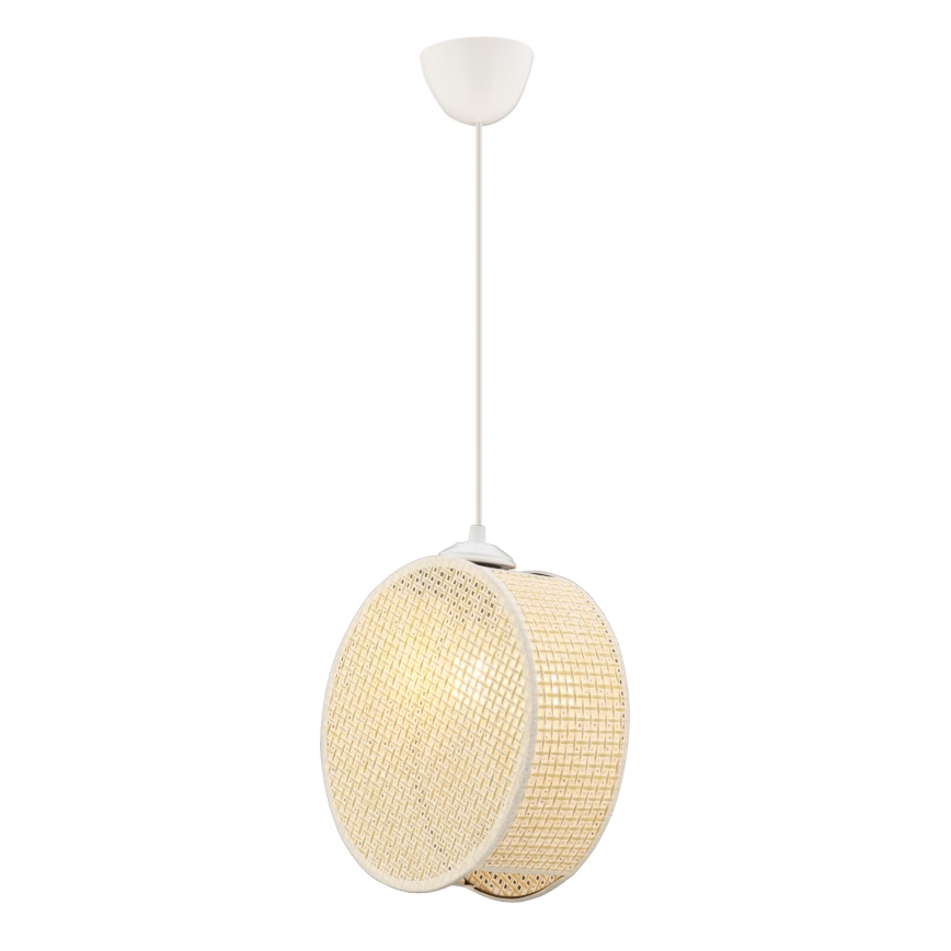 Pakaramais gaismeklis uz vada DRUM 1xE27/60W/230V, krēmkrāsas