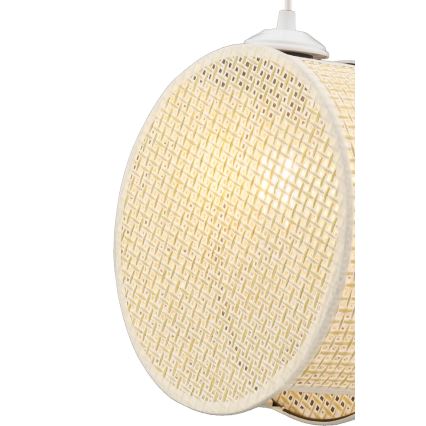 Pakaramais gaismeklis uz vada DRUM 1xE27/60W/230V, krēmkrāsas