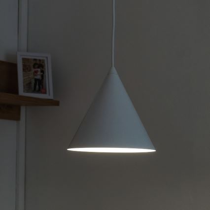 Pakaramais gaismeklis uz vada ETNA II 1xE27/15W/230V Ø 18,5 cm balts