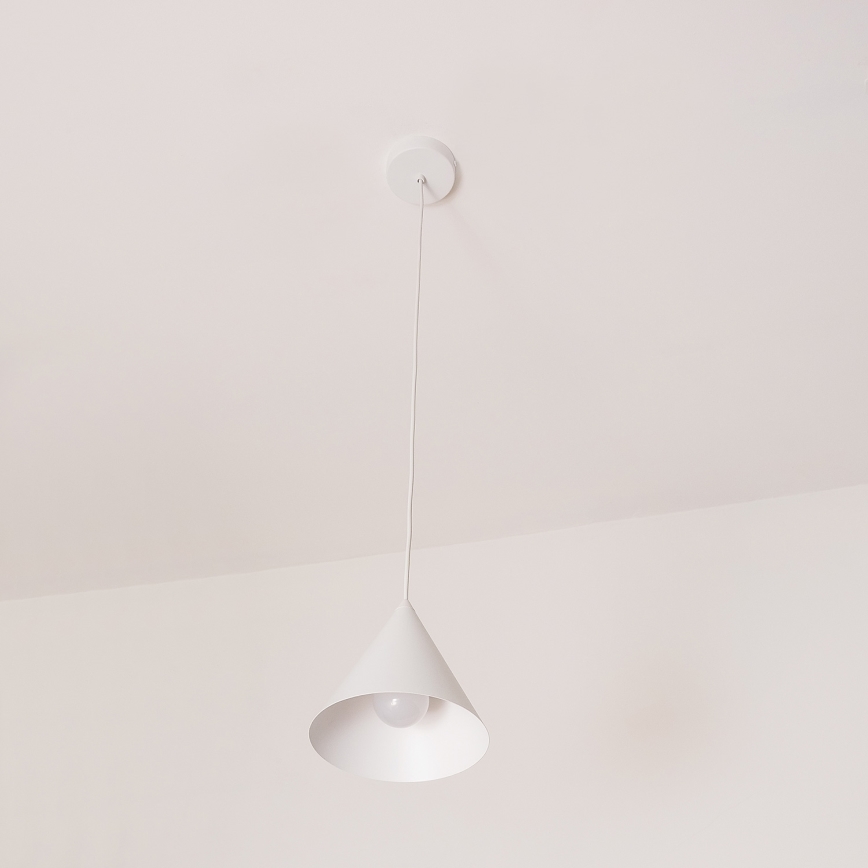 Pakaramais gaismeklis uz vada ETNA II 1xE27/15W/230V Ø 18,5 cm balts