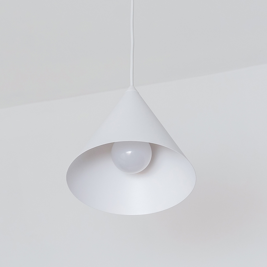 Pakaramais gaismeklis uz vada ETNA II 1xE27/15W/230V Ø 18,5 cm balts