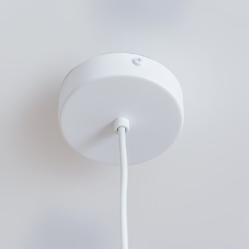 Pakaramais gaismeklis uz vada ETNA II 1xE27/15W/230V Ø 18,5 cm balts