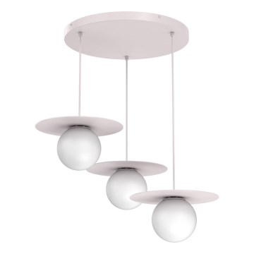 Pakaramais gaismeklis uz vada FLAT 3xE27/15W/230V krēmkrāsas