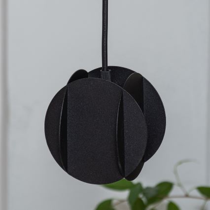 Pakaramais gaismeklis uz vada GAMBIT 1xGU10/10W/230V melns