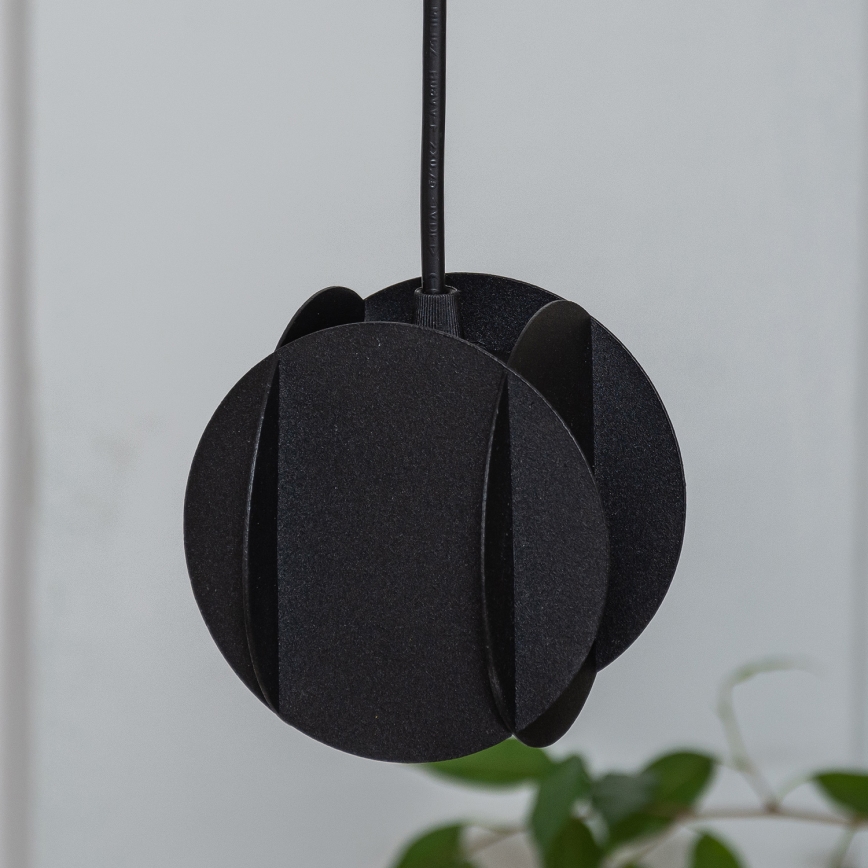 Pakaramais gaismeklis uz vada GAMBIT 1xGU10/10W/230V melns