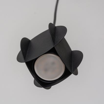 Pakaramais gaismeklis uz vada GAMBIT 1xGU10/10W/230V melns