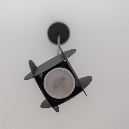 Pakaramais gaismeklis uz vada GAMBIT 1xGU10/10W/230V melns