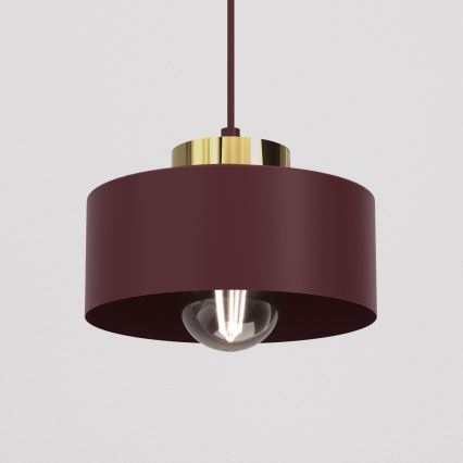 Pakaramais gaismeklis uz vada MARTI 1xE27/15W/230V burgundija/zelta