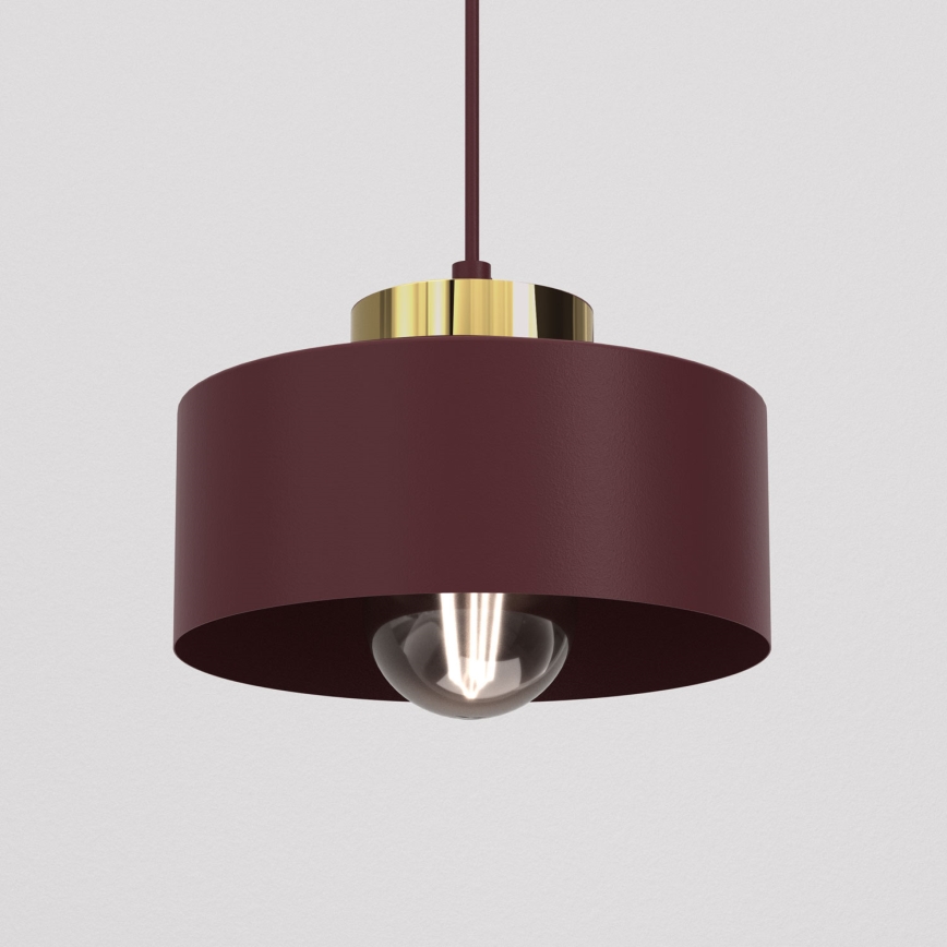Pakaramais gaismeklis uz vada MARTI 1xE27/15W/230V burgundija/zelta