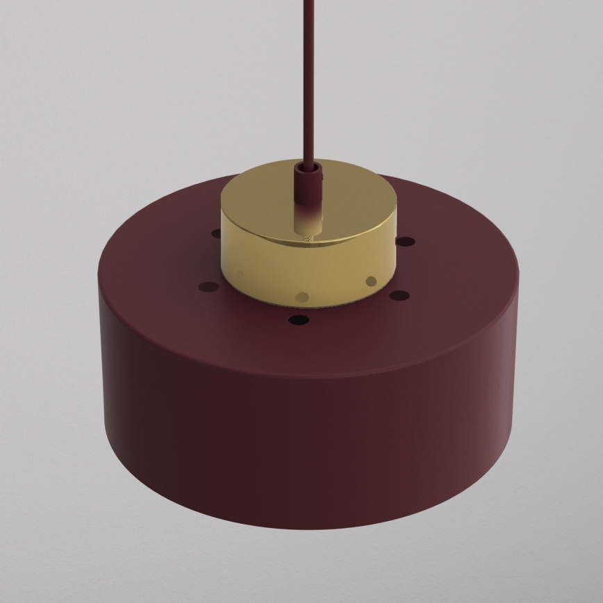 Pakaramais gaismeklis uz vada MARTI 1xE27/15W/230V burgundija/zelta