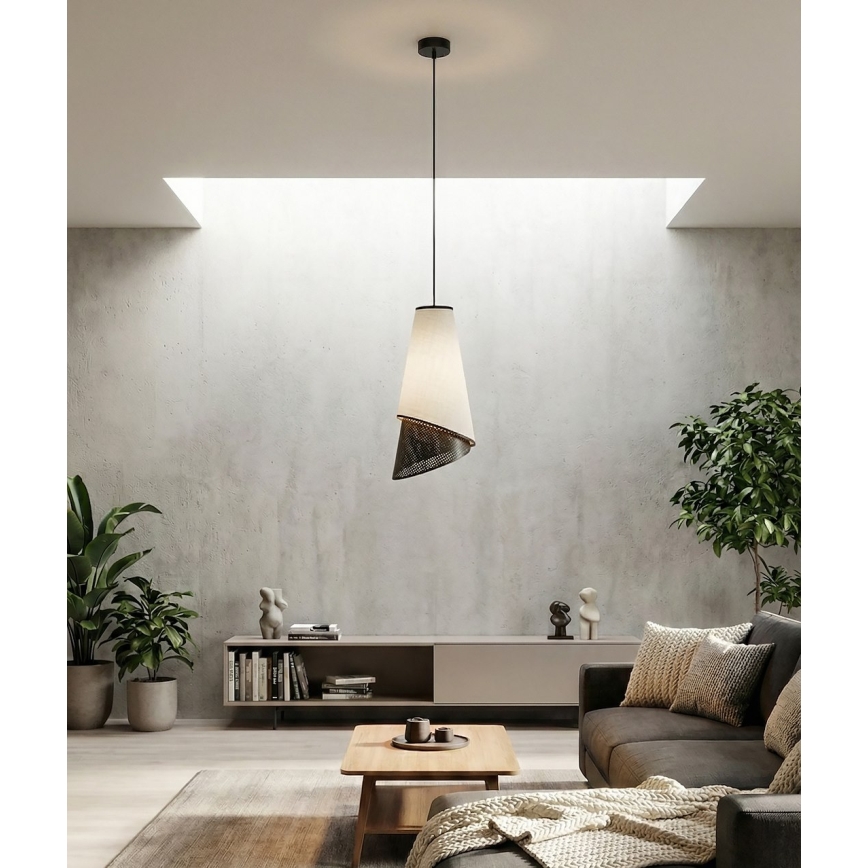 Pakaramais gaismeklis uz vada MODA 1xE27/15W/230V pelēks/melns