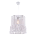 Pakaramais gaismeklis uz vada NESS MACRAME 1xE27/40W/230V balts