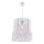 Pakaramais gaismeklis uz vada NESS MACRAME 1xE27/40W/230V balts