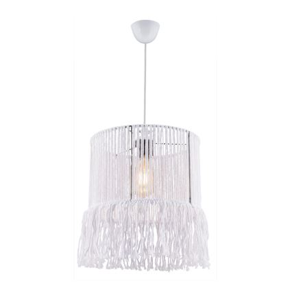 Pakaramais gaismeklis uz vada NESS MACRAME 1xE27/40W/230V balts