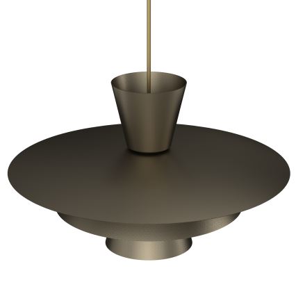 Pakaramais gaismeklis uz vada PLATO 1xE27/15W/230V bronzas krāsā