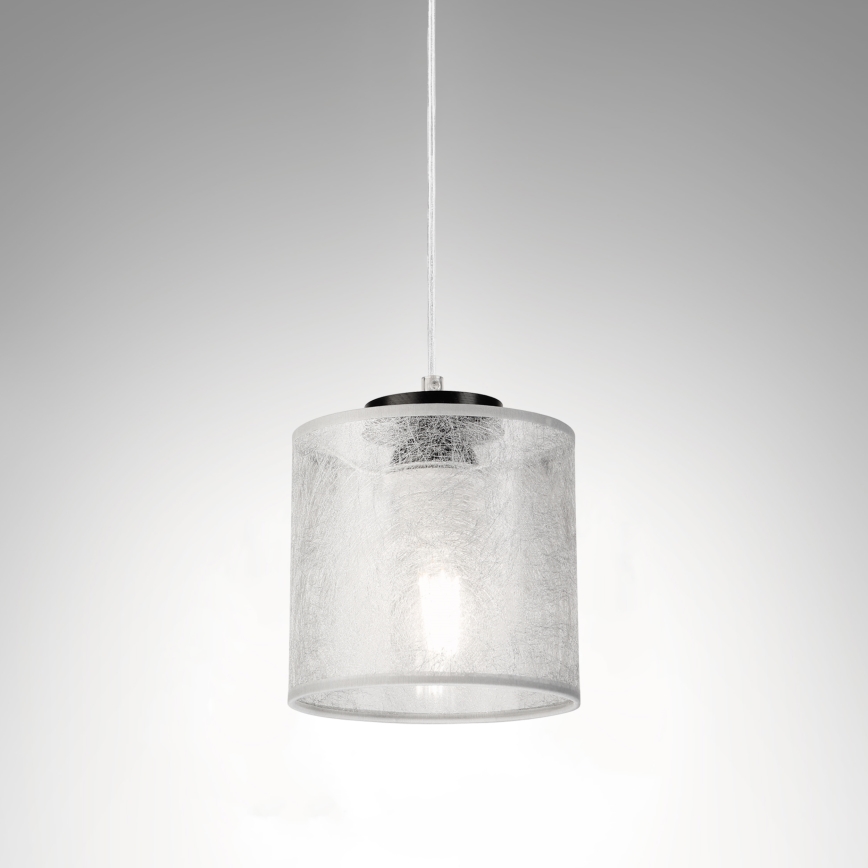 Pakaramais gaismeklis uz vada ROSA 1xE27/60W/230V melns/pelēks