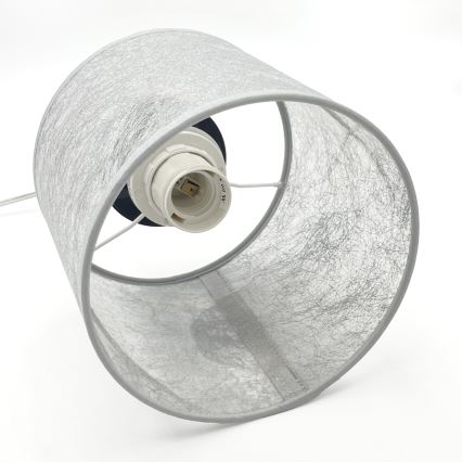 Pakaramais gaismeklis uz vada ROSA 1xE27/60W/230V melns/pelēks