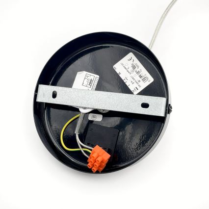 Pakaramais gaismeklis uz vada ROSA 1xE27/60W/230V melns/pelēks