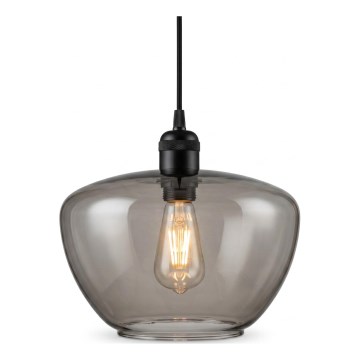 Pakaramais gaismeklis uz vada SEVENTIES E27/40W/230V dūmaina/pelēka
