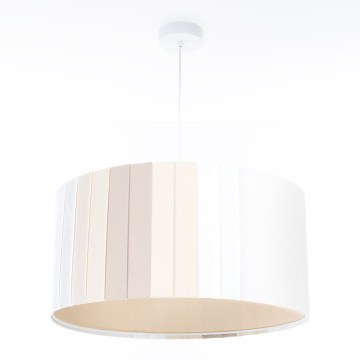 Pakaramais gaismeklis uz vada STRIPES 1xE27/60W/230V Ø 60 cm krēmkrāsains