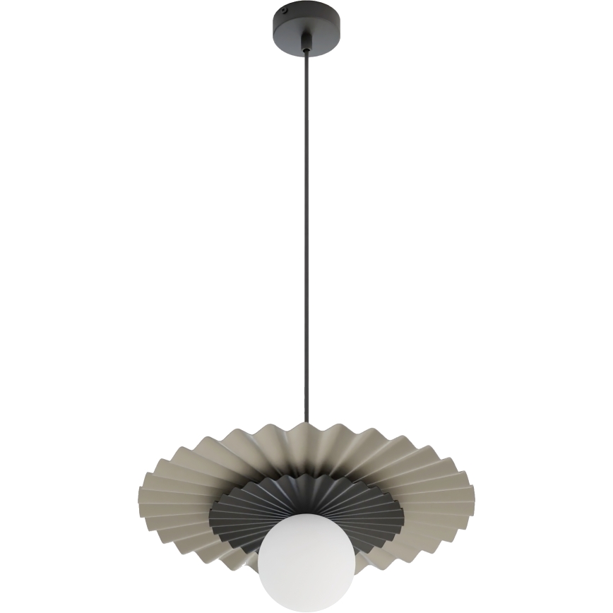 Pakaramais gaismeklis uz vada UMBRA 1xG9/8W/230V melns/bēšs