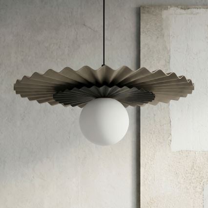 Pakaramais gaismeklis uz vada UMBRA 1xG9/8W/230V melns/bēšs
