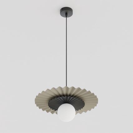 Pakaramais gaismeklis uz vada UMBRA 1xG9/8W/230V melns/bēšs