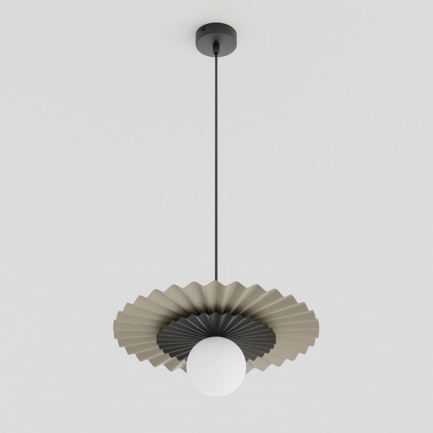 Pakaramais gaismeklis uz vada UMBRA 1xG9/8W/230V melns/bēšs