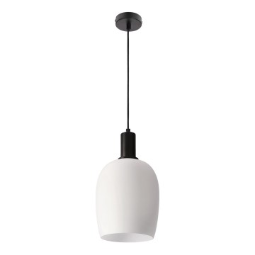 Pakaramais gaismeklis uz vada WOLKEN 1xE27/40W/230V balts/melns