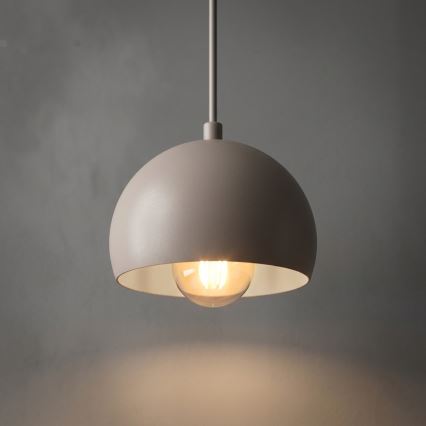 Pakaramais lukturis ar vadu SOOL 1xE27/15W/230V Ø 15 cm krēmkrāsains