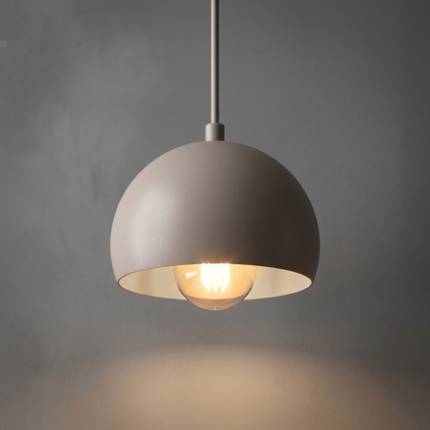 Pakaramais lukturis ar vadu SOOL 1xE27/15W/230V Ø 15 cm krēmkrāsains