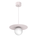 Pakaramais lukturis uz kabeļa FLAT 1xE27/15W/230V krēmkrāsains